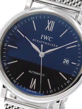 IWC SCHAFFHAUSEN Portofino Date black Dial Automatic Men's Watch_966507